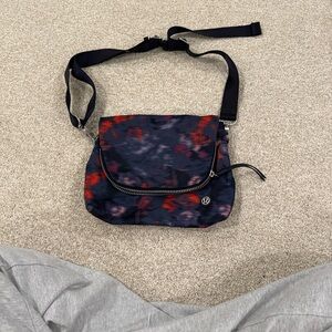 lululemon athletica Black and Red Crossbody Bag